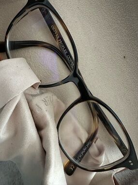 Oliver Peoples Black and Tortoiseshell Acetate Optical Frames